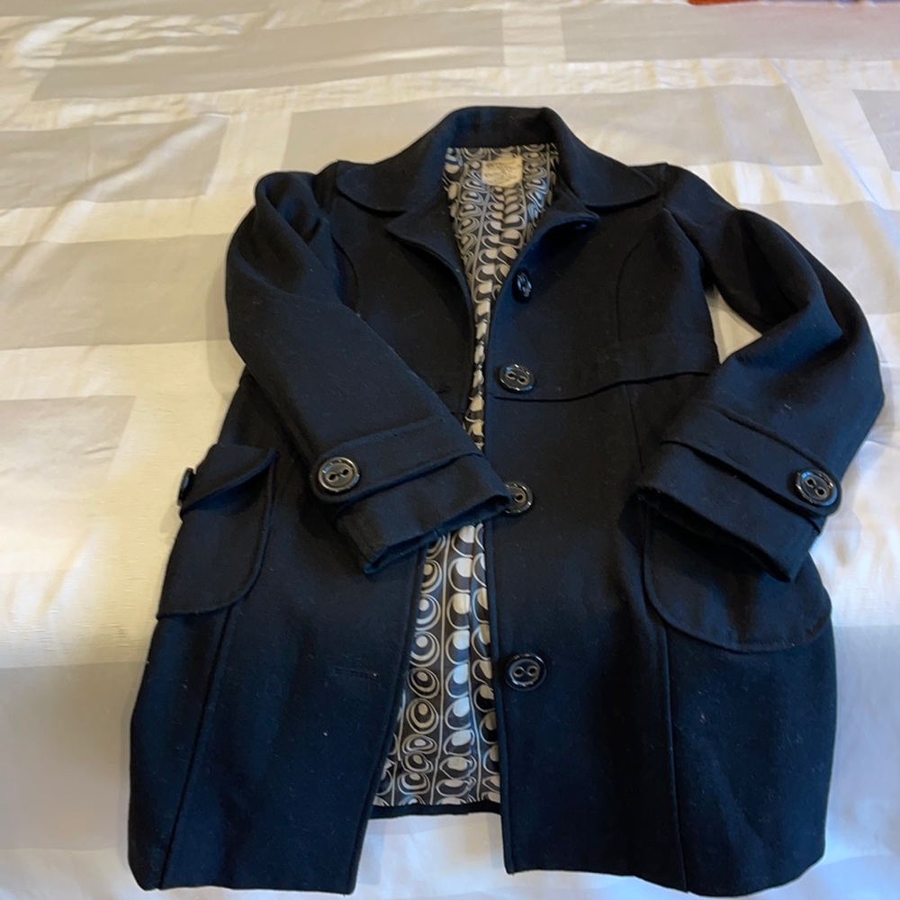 Black coat hardly worn